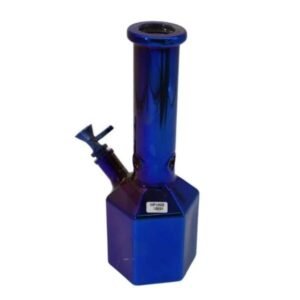 GLASS 12" METALLIC TERMINATOR FINISH PRISMATIC TUBE WATER PIPE