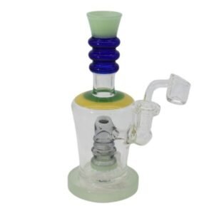8" BOTTLE NECK COLOR TUBE FANCY WATER PIPE