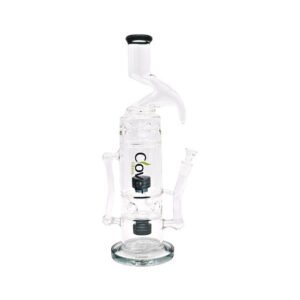 CLOVER GLASS 18" PERC DESIGN HEAVY DUTY WATER PIPE