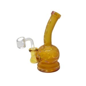 GLASS 6" COLOR TUBE BALL FANCY WATER PIPE