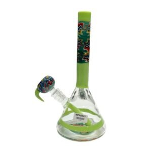 8" CONICAL FULL MILKY BEAKER WATER PIPE