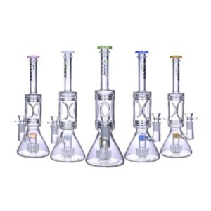 CLOVER GLASS 13.77" WATER PIPE