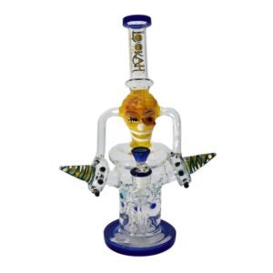 16" LOOKAH GLASS FANCY SHOWER HEAD SKULL FACE WATER PIPE