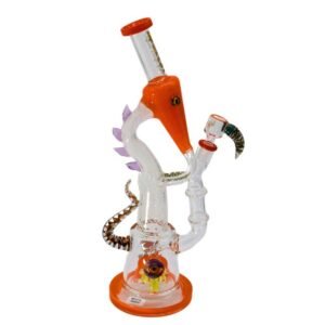 LOOKAH GLASS 14" FANCY HEAVY DUTY WATER PIPE