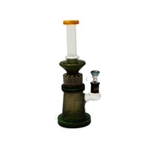 LOOKAH GLASS 12" GREEN HAND CRAFTED HEAVY DUTY WATER PIPE