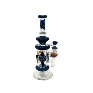 LOOKAH GLASS 12" BLUE HAND CRAFTED HEAVY DUTY WATER PIPE