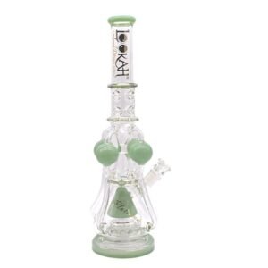 LOOKAH 18" TRI CONE BALL DESIGN GLASS WATER PIPE