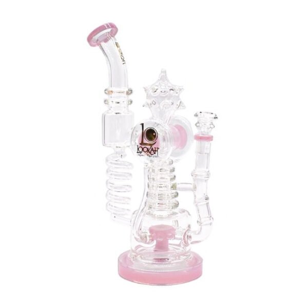 LOOKAH 14" SPRING DESIGN GLASS WATER PIPE