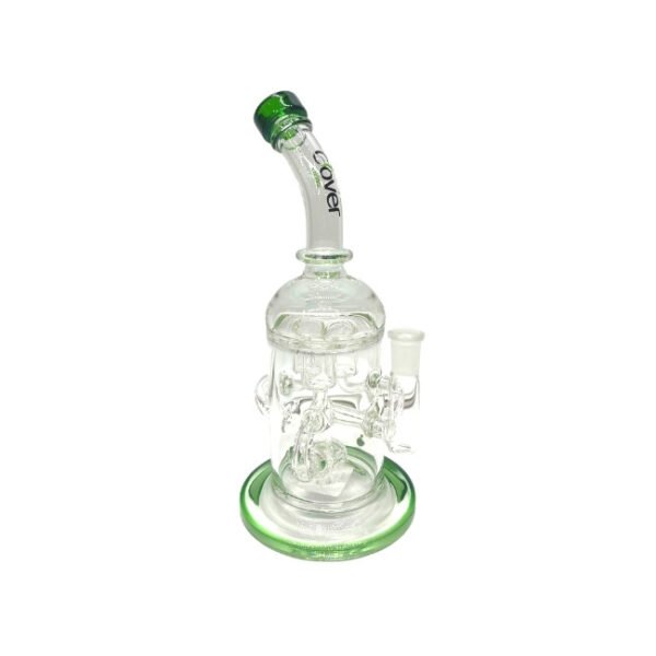CLOVER GLASS 11" WATER PIPE