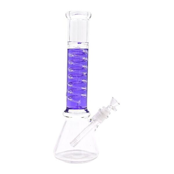 14" GLYCERIN NECK BEAKER GLASS WATER PIPE