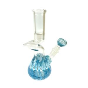 8" ZIG ZAG BEAKER GLASS WATER PIPE