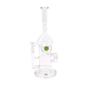 SMOQ GLASS 14" CLEAR WATER PIPE