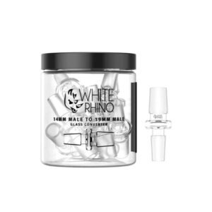 WHITE RHINO GLASS DOWNSTEM CONVERTER TUB 10CT/JAR