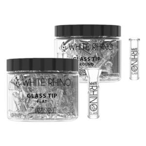 WHITE RHINO GLASS TIPS