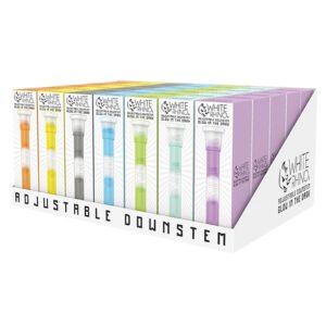 WHITE RHINO SILICONE ADJUSTABLE GLOW IN THE DARK DOWNSTEM 35CT/BOX