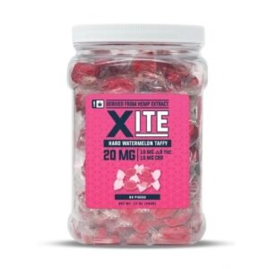 XITE DELTA 9 CHOCOLATE / TAFFY 20MG (80 PIECE / BOX) JAR