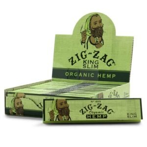 ZIG ZAG PAPER ORGANIC HEMP KING SLIM  24 BOOKLETS / BOX