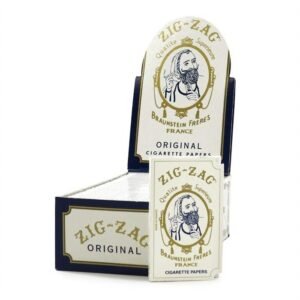 ZIG ZAG ORIGINAL WHITE CIGARETTE PAPERS 24CT//BOX