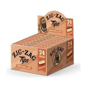 ZIG ZAG UNBLEACHED PRE-ROLLED TIPS 24CT / BOX