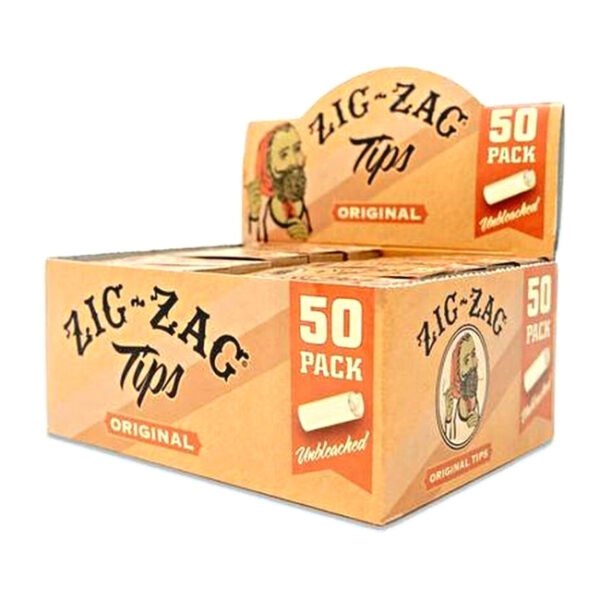 ZIG ZAG UNBLEACHED TIPS ORIGINAL 50PK / BOX