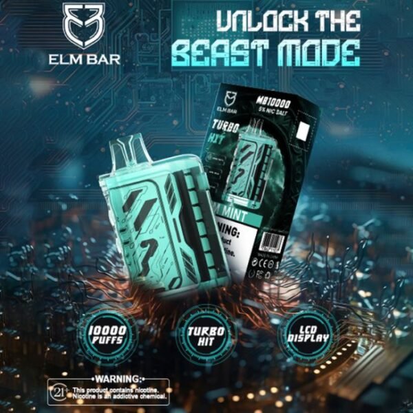 ELM BAR MB10000 5% DISPOSABLE (75ML) 10K PUFFS 5CT/ BOX