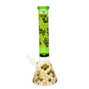 16'' HONEY BEE PRINTED PREMIUM HEAVY DUTY BEAKER WATER PIPE