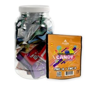 ALIEN EXOTICS FREEZE DRIED THC-A + THC-P 5000MG MIXED FLAVOR CANDY 30 BAGS PER JAR