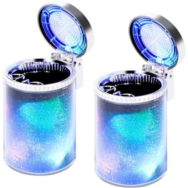 PREMIUM CAR ASHTRAY ASSORTED CAR LOGO 6CT DISPLAY