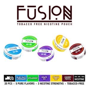 FUSION NICOTINE POUCHES 3MG-6MG-12MG 15 5CT SLEEVES DISPLAY