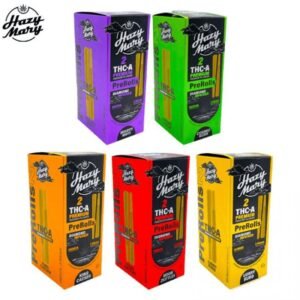HAZY MARY THC-A PREMIUM INDOOR FLOWER 1.25GRAM PRE-ROLLS 2CT/PK 10PK/BOX