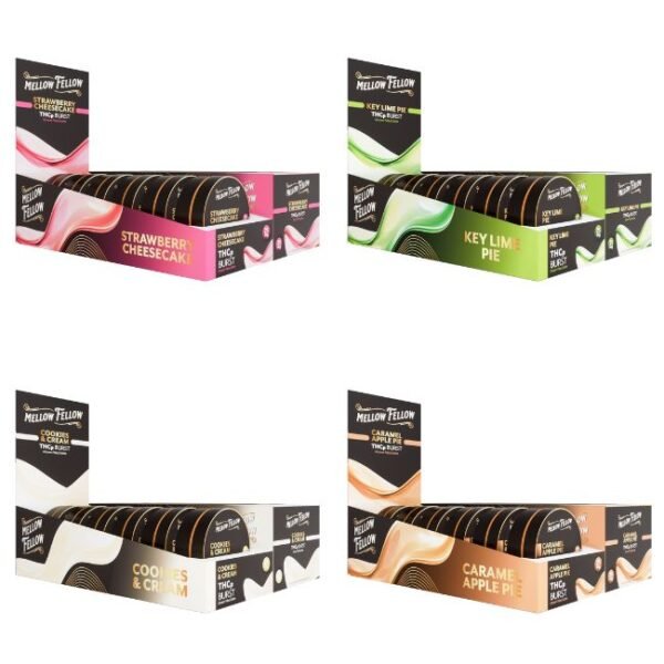 MELLOW FELLOW 25MG THC-P BURST (DESSERT FILLED EDIBLE) 10CT/PK 6CT/BOX