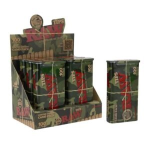 RAW CAMOFLAUGE LIMITED EDITION 100 TIPS PER TIN / 6CT DISPLAY