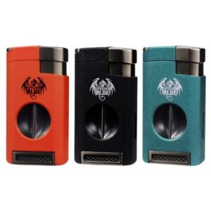 SPECIAL BLUE CATALYST PRO TRIPLE FLAME TORCH LIGHTER WITH BUILT-IN CIGAR CUTTER - SINGLE