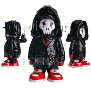 8 INCHES PHOENIX STAR GLASS WATER PIPE WITH QUARTZ BANGER OIL RIG