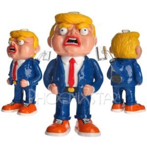 PHOENIX 8 INCHES TRUMP DESIGN 3D HAND PAINTING WATERPIPE