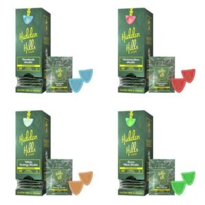 HIDDEN HILLS FIRE FIRE BLEND D11 + D9 +THC-P LIVE RESIN GUMMIES 500 X 2PK 20CT/ BOX