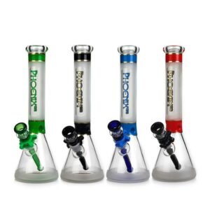 PHOENIX STAR GLASS BEAKER WATER PIPE SANDLINE 13 INCHES