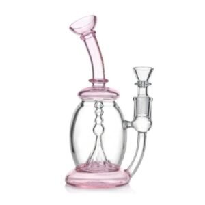 PHOENIX STAR FAB EGG WATER PIPE WITH SHOWERHEAD PERC 8 INCHES