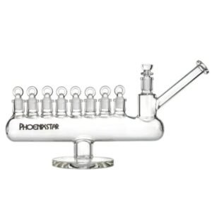 PHOENIX MENORAH WATER PIPE WITH EIGHT 14MM JOINT