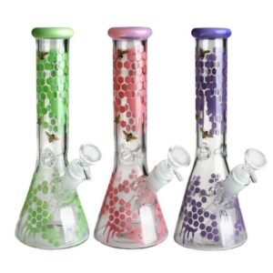 PHOENIX STAR 10 INCHES SMALL BEAKER BEE DESIGN WATER PIPE