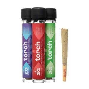 TORCH HASHHOLE THC-A 2GM PRE ROLLS IN KIEF & HASH JOINTS 10CT/ BOX