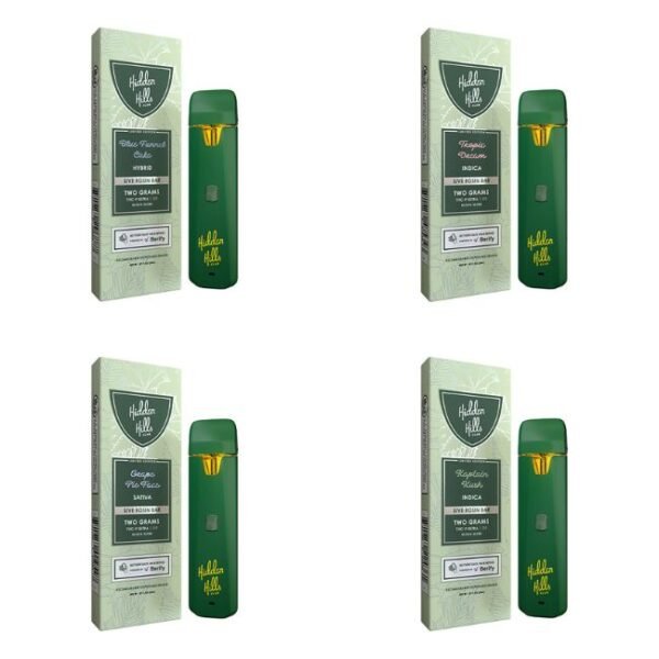 HIDDEN HILLS BUSSIN BLEND THC-P ULTRA D9 LIVE ROSIN BAR 2GM DISPO 5CT/ BOX