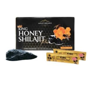 KING HONEY SHILAJIT PLUS MOUNT ORGANICS IMPROVE SEXUAL ENERGY & STAMINA LAB TESTED 15GM X 10 SACHETS PER BOX