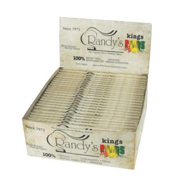 RANDYS ROOTS WIRED NATURAL HEMP ROLLING PAPER 25CT/ BOX