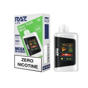 RAZ LTX 0% DISPOSABLE (80ML) NORM. MODE 25K & BOOST. MODE 15K PUFFS 5CT/ BOX