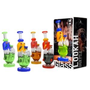 LOOKAH GLASS 10'' FANCY CHARACTER COLOR FULL WATER PIPE