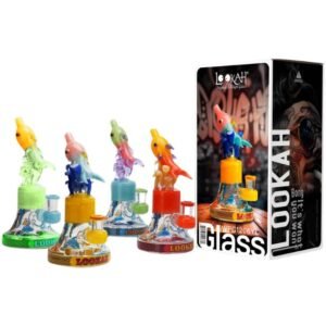 LOOKAH GLASS 10'' DOLPHIN SHAPE FANCY WATER PIPE