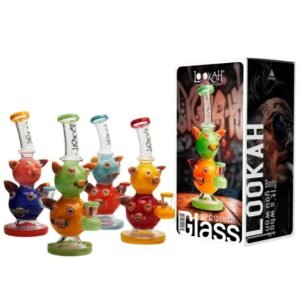 LOOKAH GLASS 10'' FANCY CHARACTER DESIGN WATER PIPE