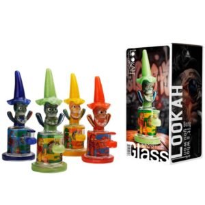 LOOKAH GLASS 12'' FANCY HEAVY DUTY WATER PIPE