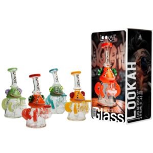 LOOKAH GLASS 6'' MUSHROOM SHAPE CHARACTER WATER PIPE